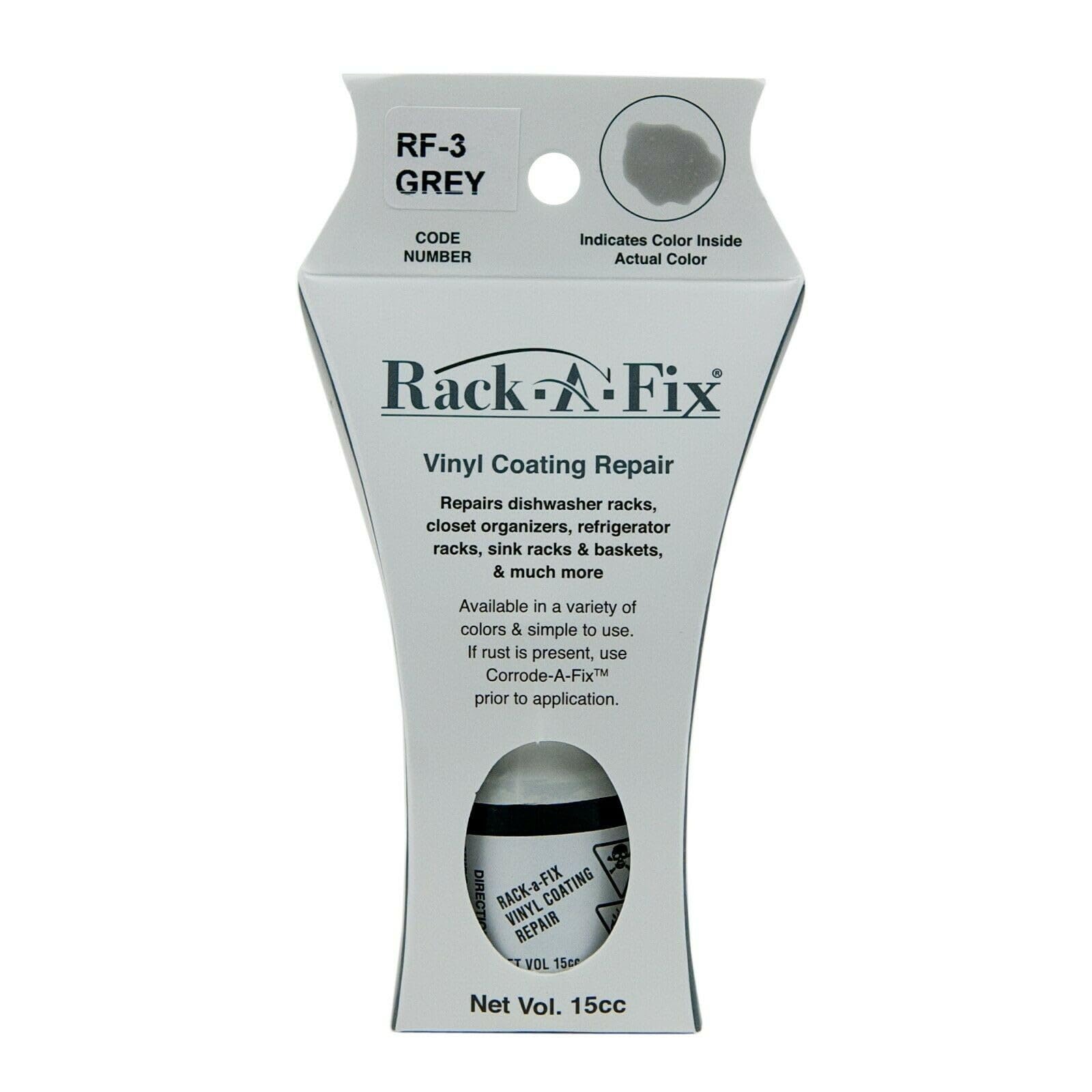 Rack-A-Fix Grey Touch Up Vinyl Coating Repair for Dishwasher Racks & More, RF-3