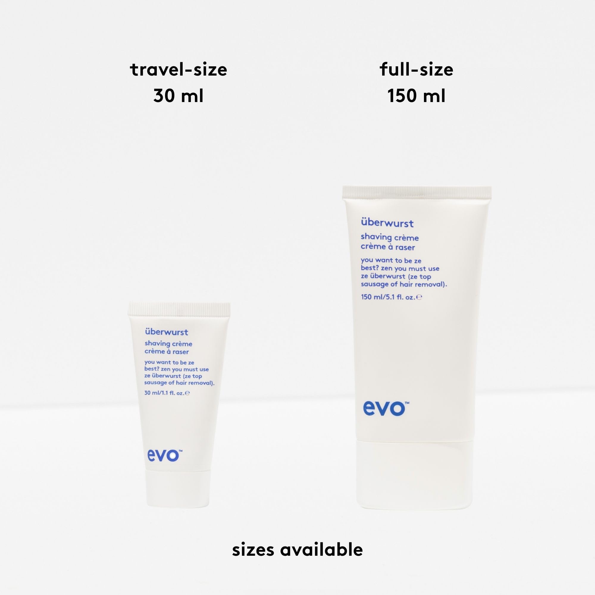 EVO Uberwurst Moisturizing, Sensitive Shaving Cream for All Skin Types - Reduces Razor Burn, Softens & Protects - 5.1 fl oz