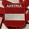 BeBuz All Countries Embroidered Shield Flag with Name Patches – Iron-On or Sew-On National Emblem Badges – Military Country Patch for Jacket, Hat and DIY Craft (Austria) #2