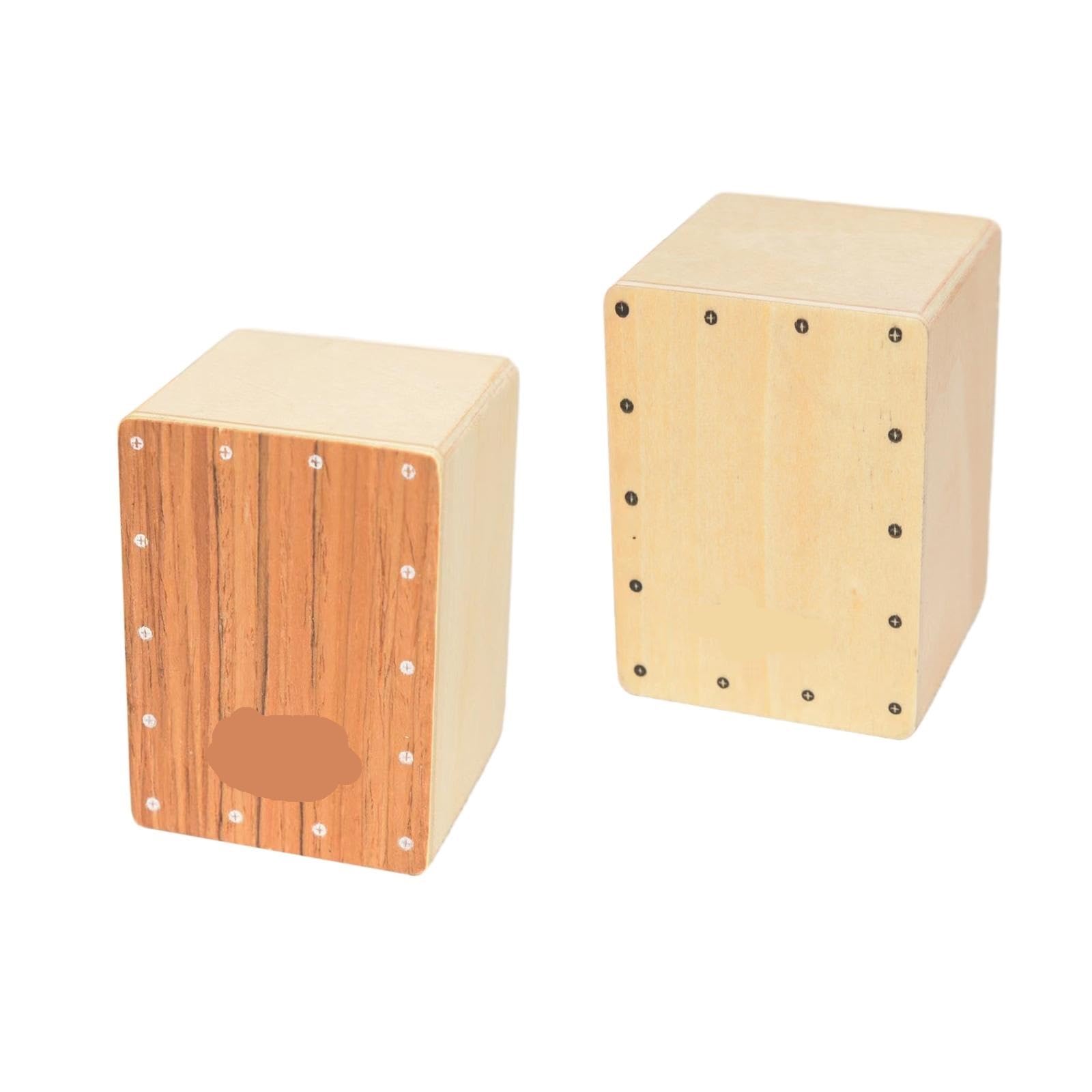 Cajon Box Drum 1 pz Cajon da viaggio, tamburo portatile, strumento a percussione in legno compatto for feste, spettacoli sul palco a casa(Wood)