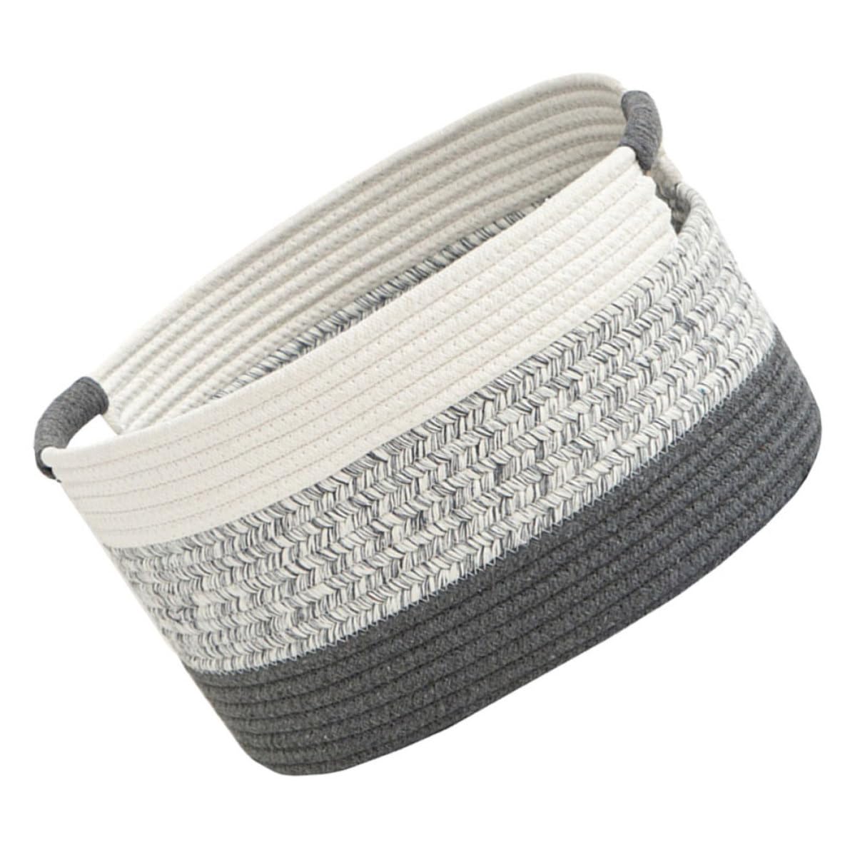 Panier de rangement en coton pour organiser la salle de bain et la chambre