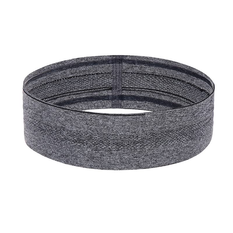 carl vinson® Sports Yoga Solid Pattern Non Slip Anti Sweat Stretch Headband for Men and Women | Gray-image-42