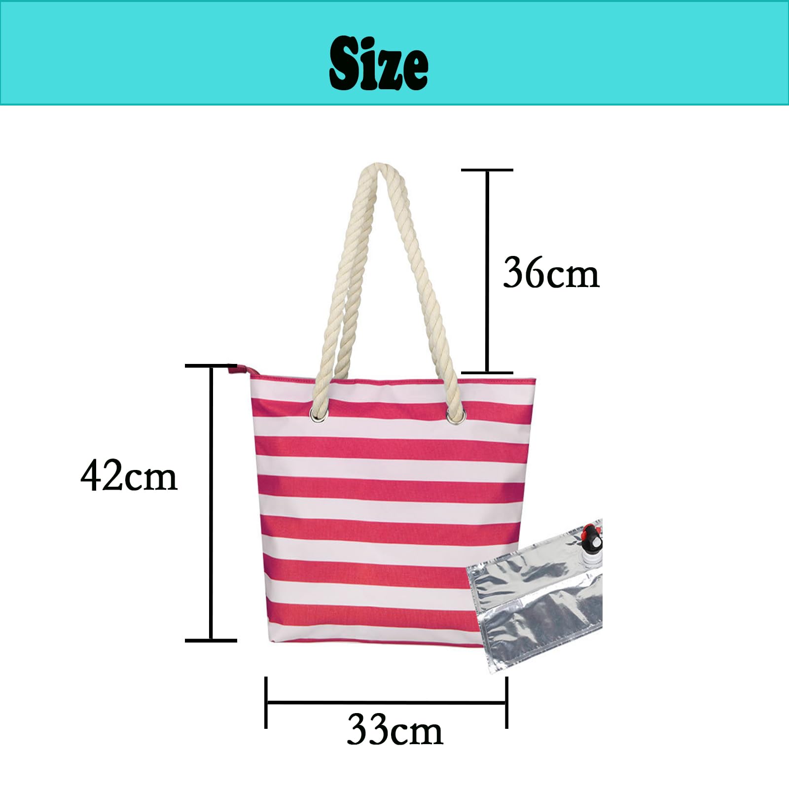 Bolsa de la compra de vino, bolsa de vino con grifo, bolsa de picnic con compartimento a prueba de fugas y aislamiento, la bolsa 2 en 1 – bolsa de almuerzo, gris, Bolsa de almacenamiento para