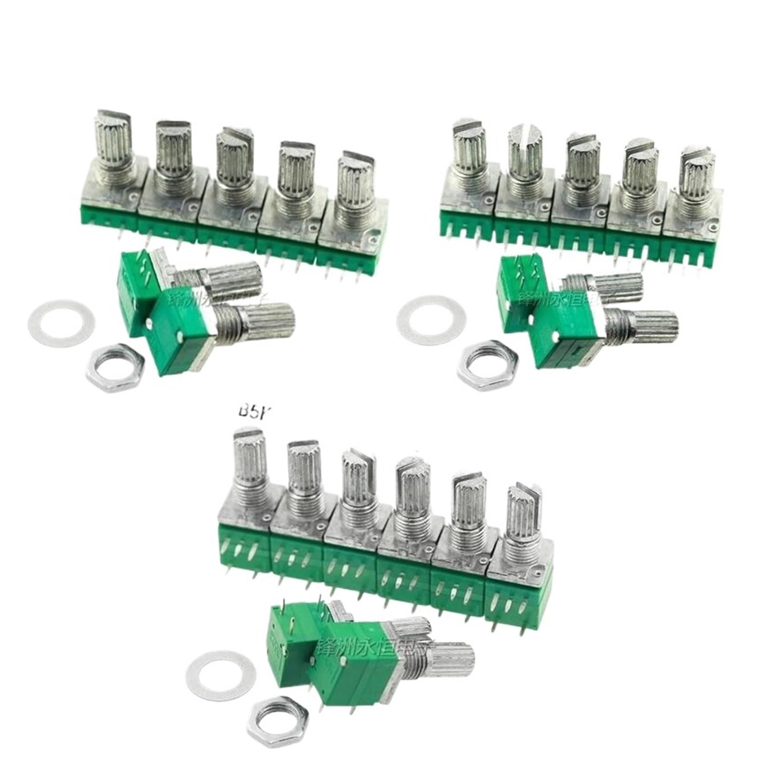 RV097NS B500K potentiomètre double à 5 broches pour remplacer un variateur défectueux