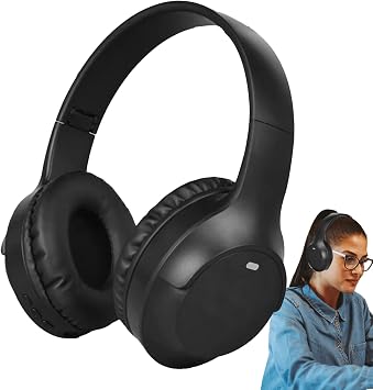 Noise Cancelling Headphones - Active Noises Cancel, Sound Proof Playtime, Foldable Lightweight Headset, Head Wireles | Adult Microphone for Travel Office Home Portable Earphones