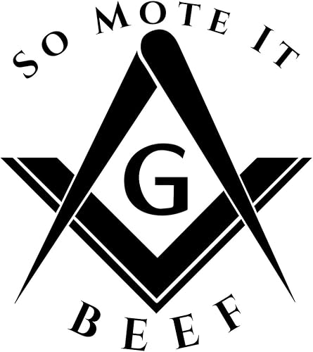 Miniatura 2 de So Mote it - Delantal de cocina masónica de carne