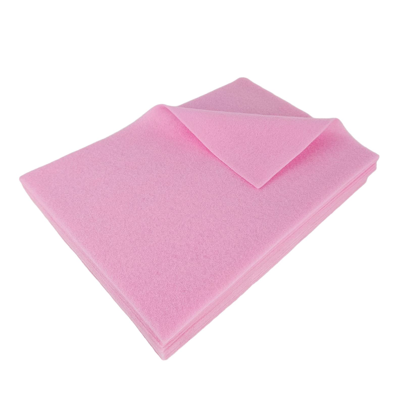 Jtnohx Pink Colour Felt Fabric, Soft Felt Sheets For Crafts, 1.4Mm Thick Fabric For Sewing And Diy Projects 20X30cm (Pink)