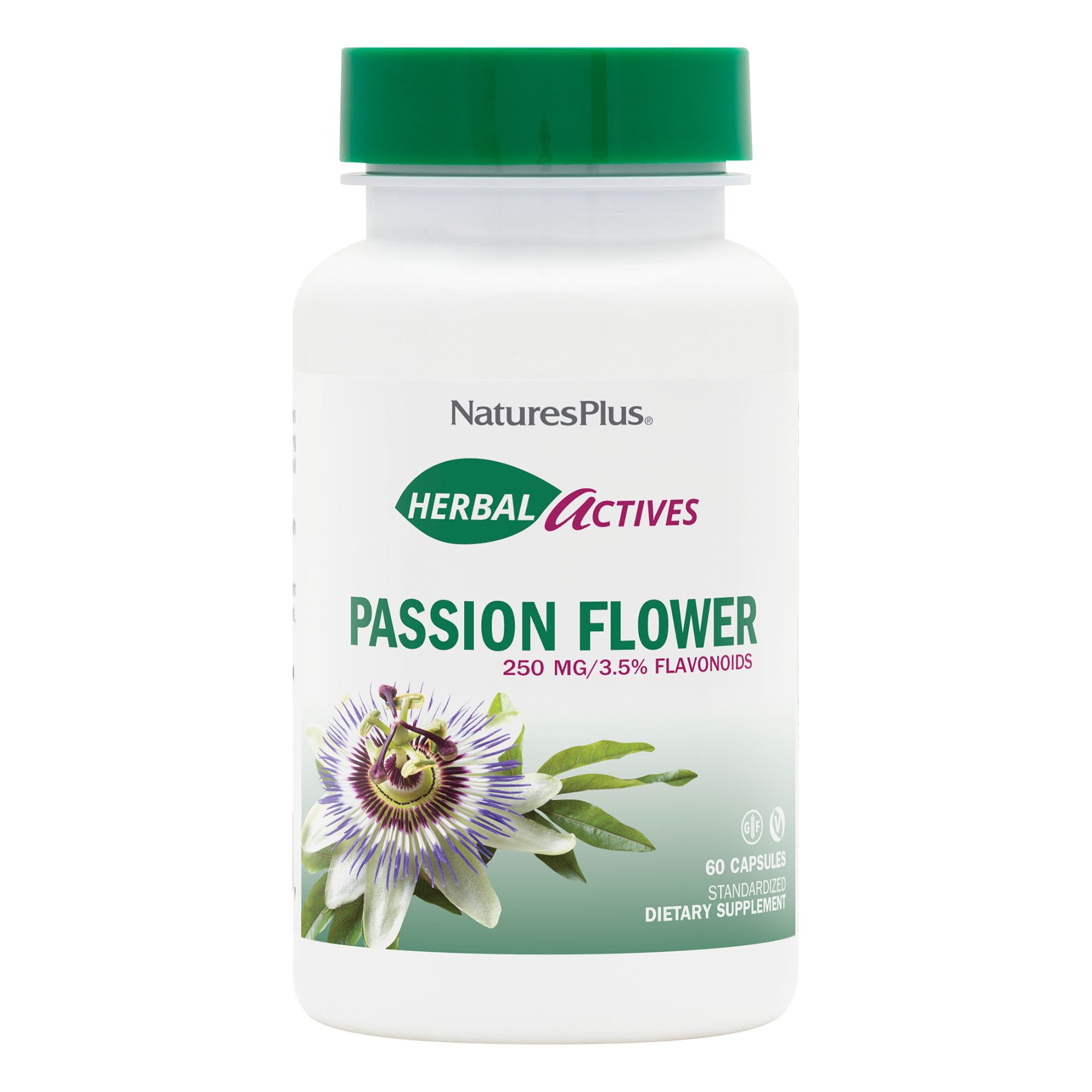 Herbal Actives Passion Flower (250mg, 60 Vegetarian Capsules)