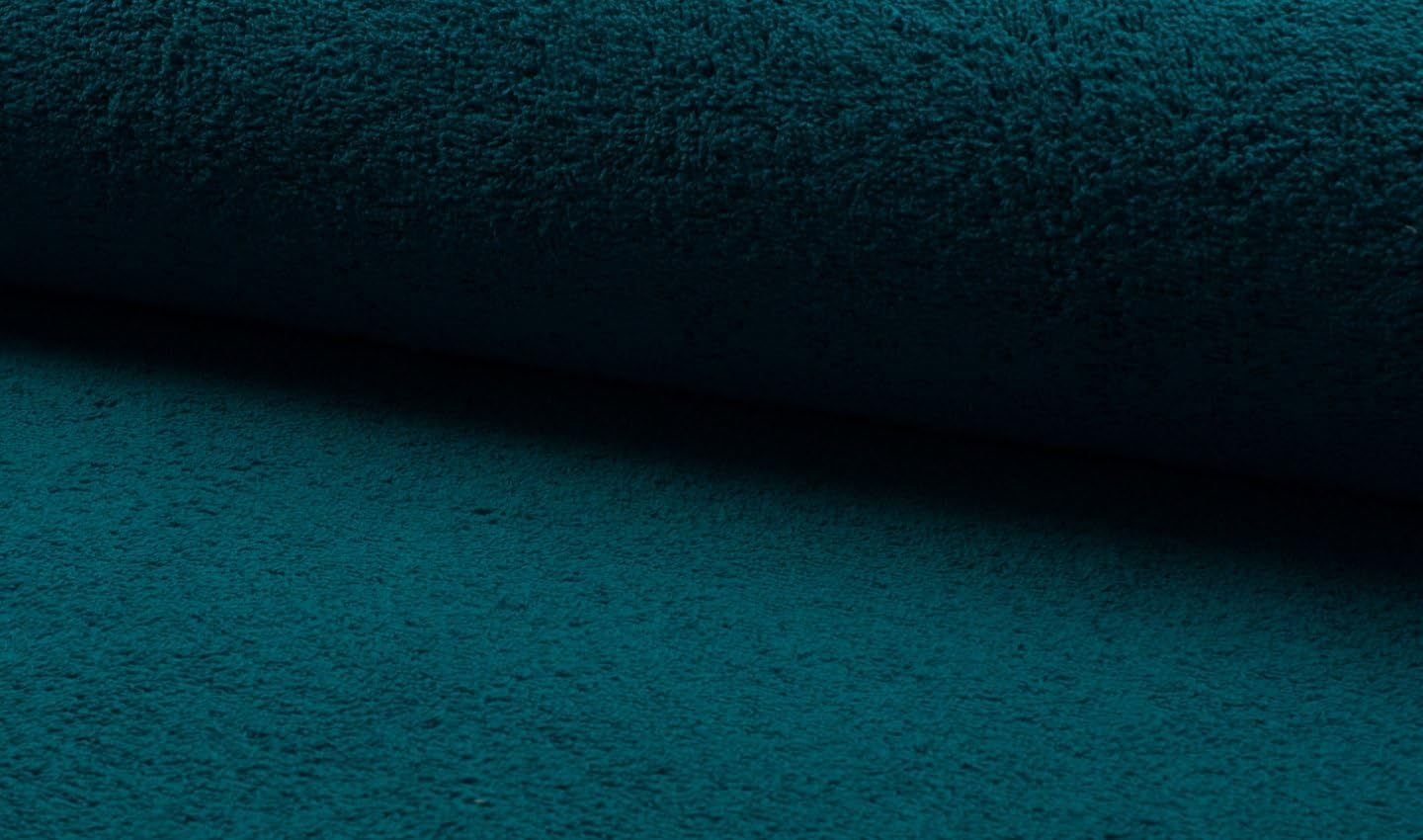 Double Sided Cotton Terry Towelling Fabric Material - Petrol (Precut - 1Mtr, 150cmx100cm)