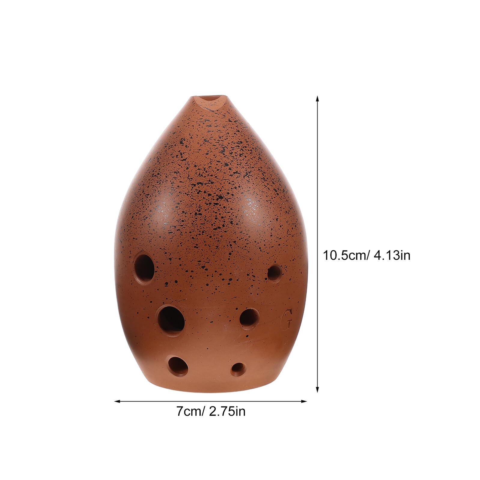 MAGICLULU Ocarina Flauto in Ceramica a 8 Fori G Tono Strumento Musicale Xun per Adulti e Bambini Principianti con Panno Pulizia Apprendistato Tradizionale Etnico
