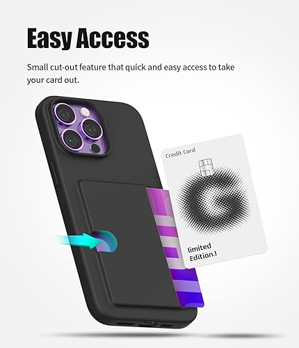 Miniatura 9 de GOOSPERY Rail 2 - Funda compatible con iPhone 14 Pro Max con dos ranuras para tarjetas protección ligera + suave tarjetero de crédito fácil de usar,