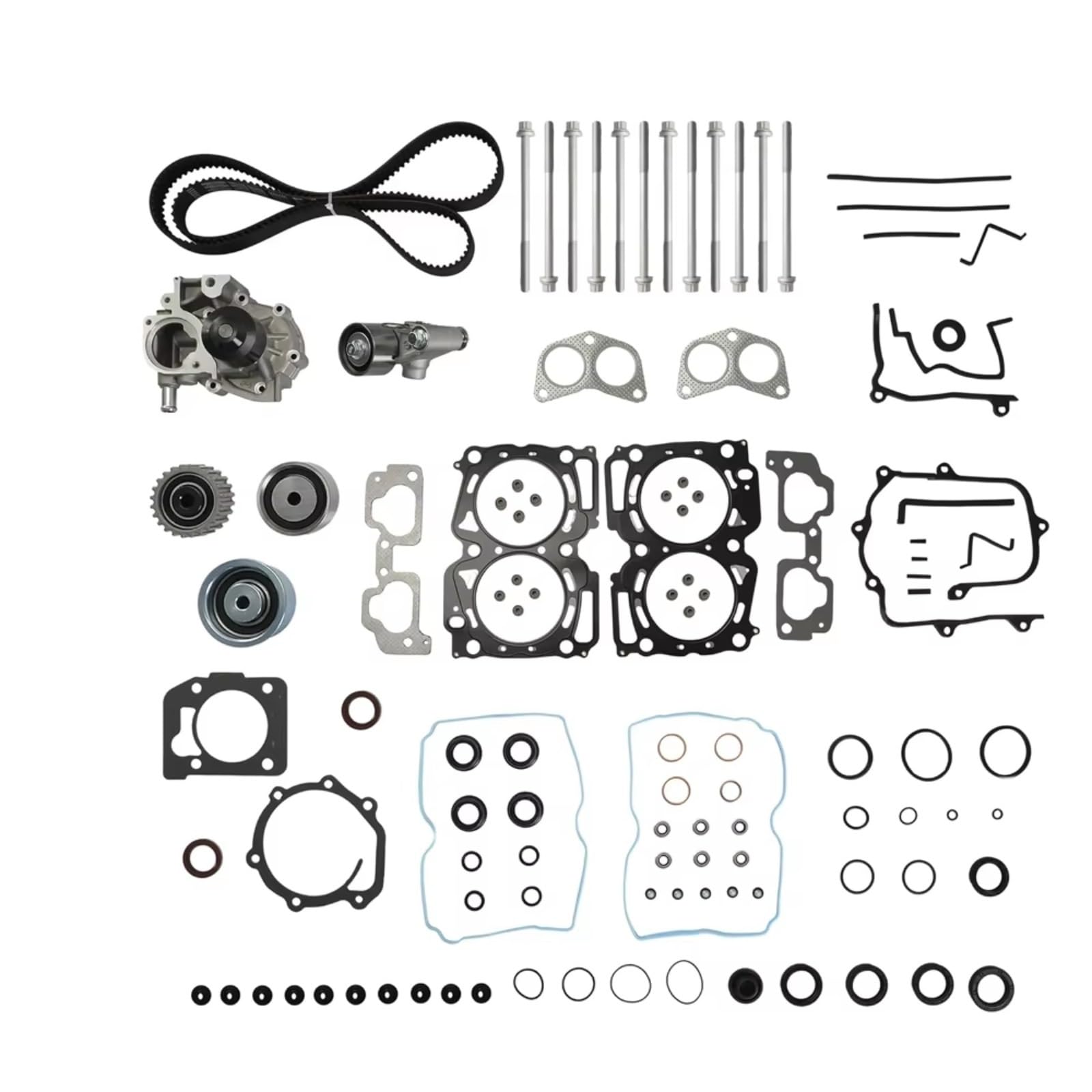 Compatibile Con Subaru Per Impreza 2006-2011 Per Legacy 2010-2012 EJ25 EJ253 Kit Cinghia Distribuzione Pompa Acqua Motore Set Guarnizioni Completo Auto