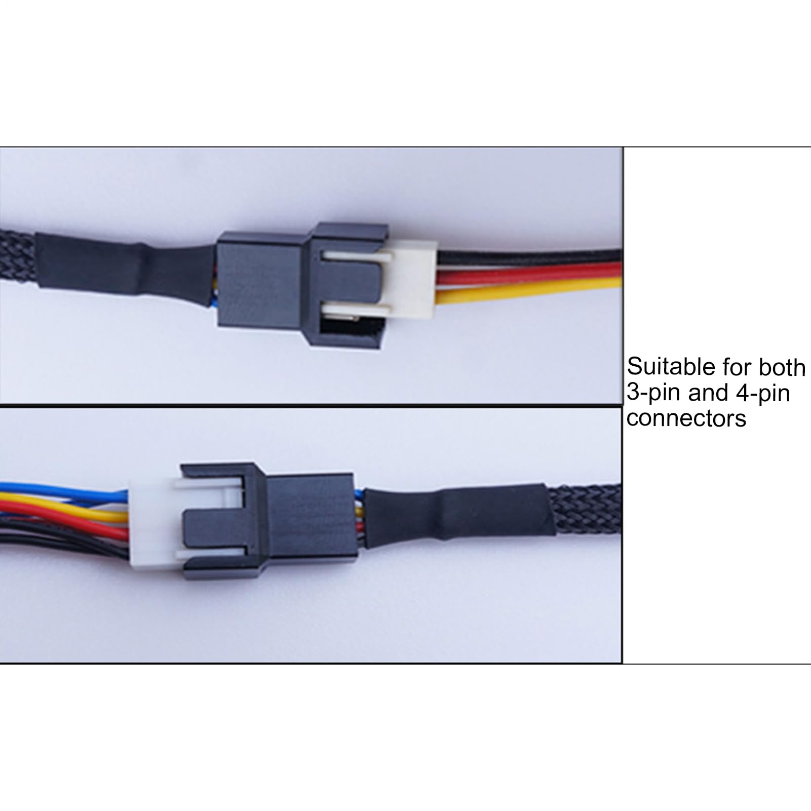 Adapter USB na wentylator - 3/4-pinowy konwerter PWM USB - adapter prędkości wentylatora, do komputerów stacjonarnych, urządzeń elektronicznych, system chłodzenia, konserwacja samochodu