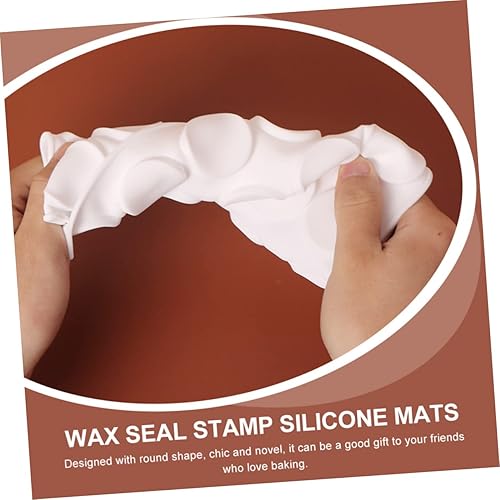 Miniatura 9 de TEHAUX Molde para hornear moldes de cera de sellado de moldes de silicona para galletas Molde de para chocolate redondo de silicona Mat círculo de