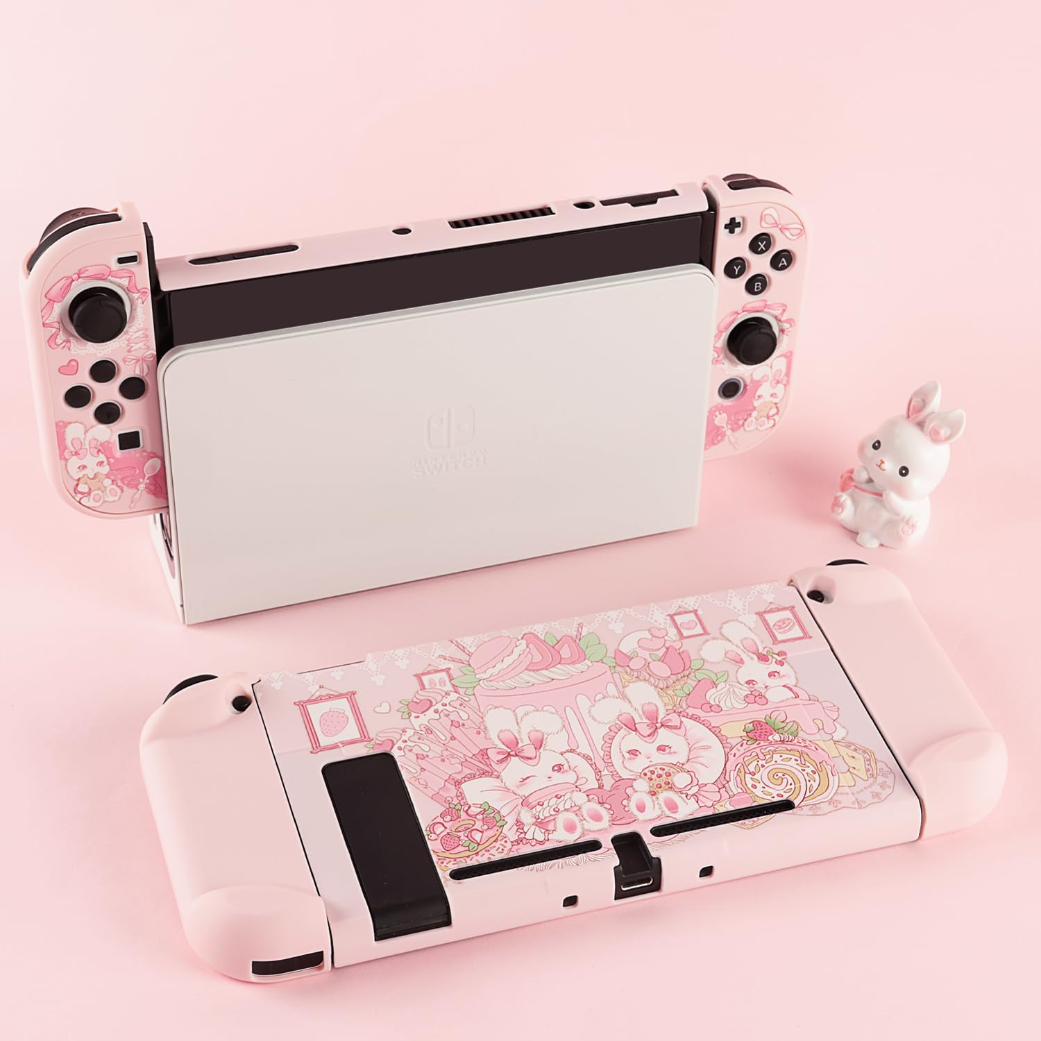 BLINGKIYO Protective Case for Nintendo Switch/Switch OLED, Cute