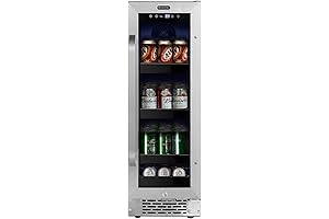 Whynter BBR-638SB: Built-in 12-Inch Under-Counter Beverage Refrigerator and Cooler with Glass Door