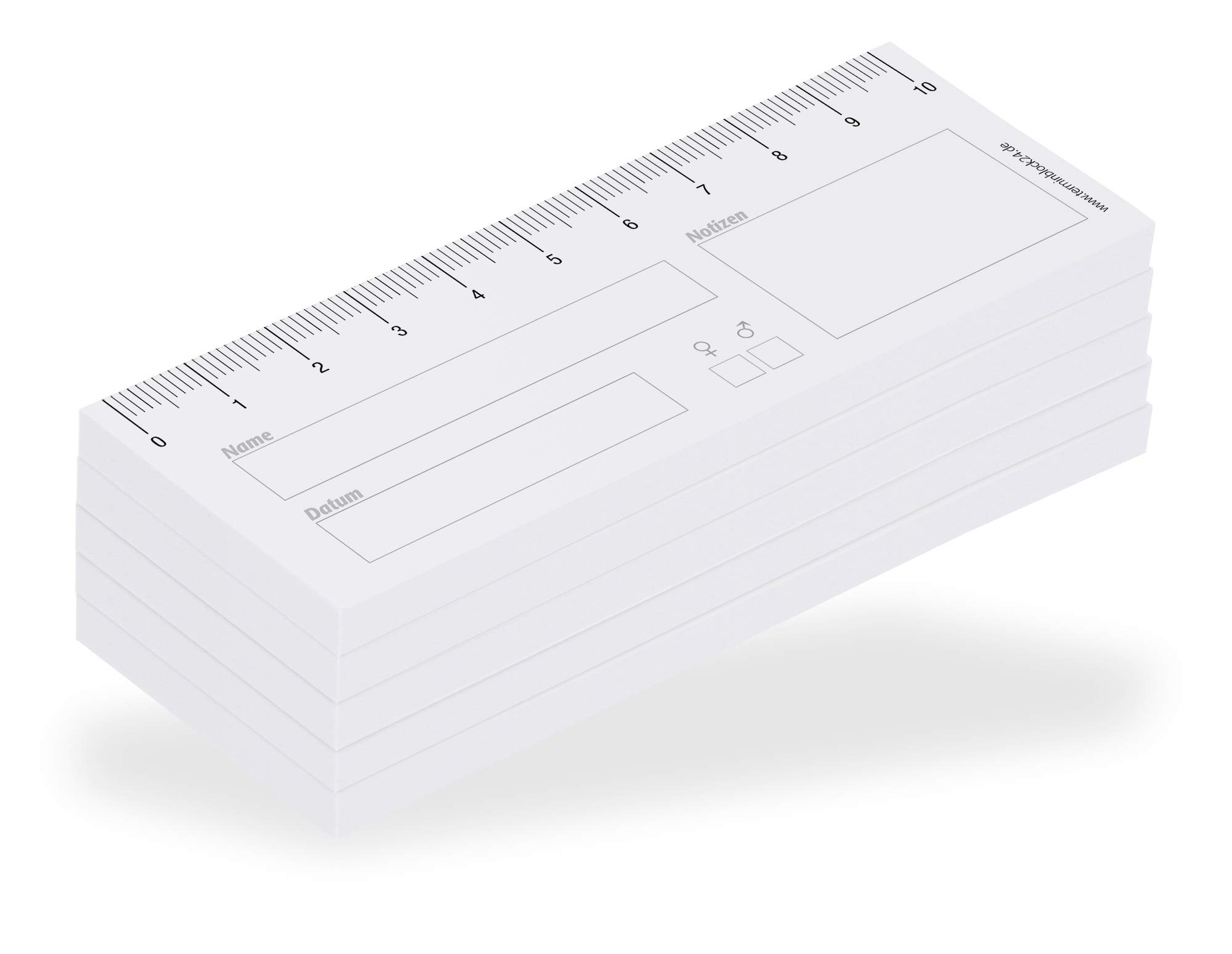 Haftnotiz-Wundlineal 10 cm (5 Stk.)