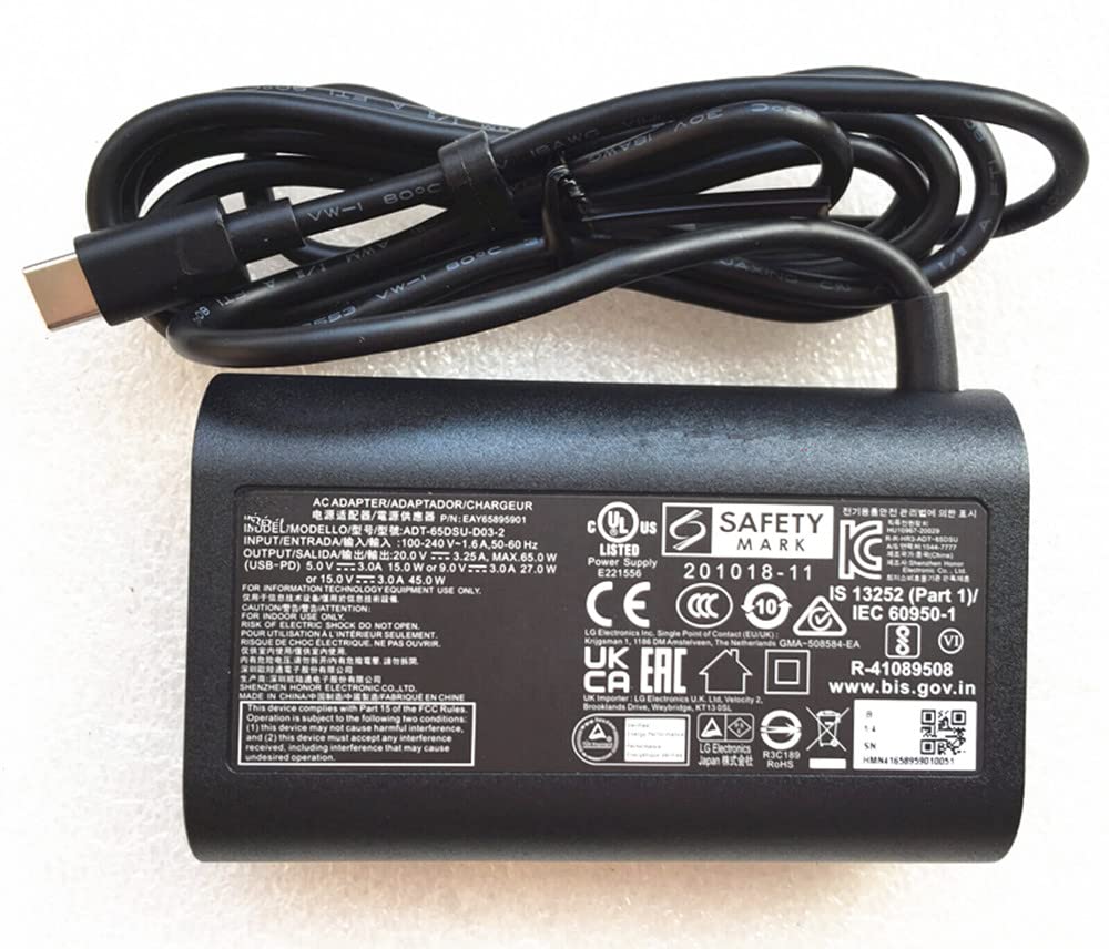 GHAG Replacement Laptop Accessories for LG gram 17Z90Q ADT-65DSU-D03-2 EAY65895901 17Z90Q-K.ADS9U1 15Z90Q 16Z90Q 16Z95PD