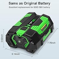 Vista 4 de Reemplazo de batería Aoasur 5.0Ah para batería EGO 56V