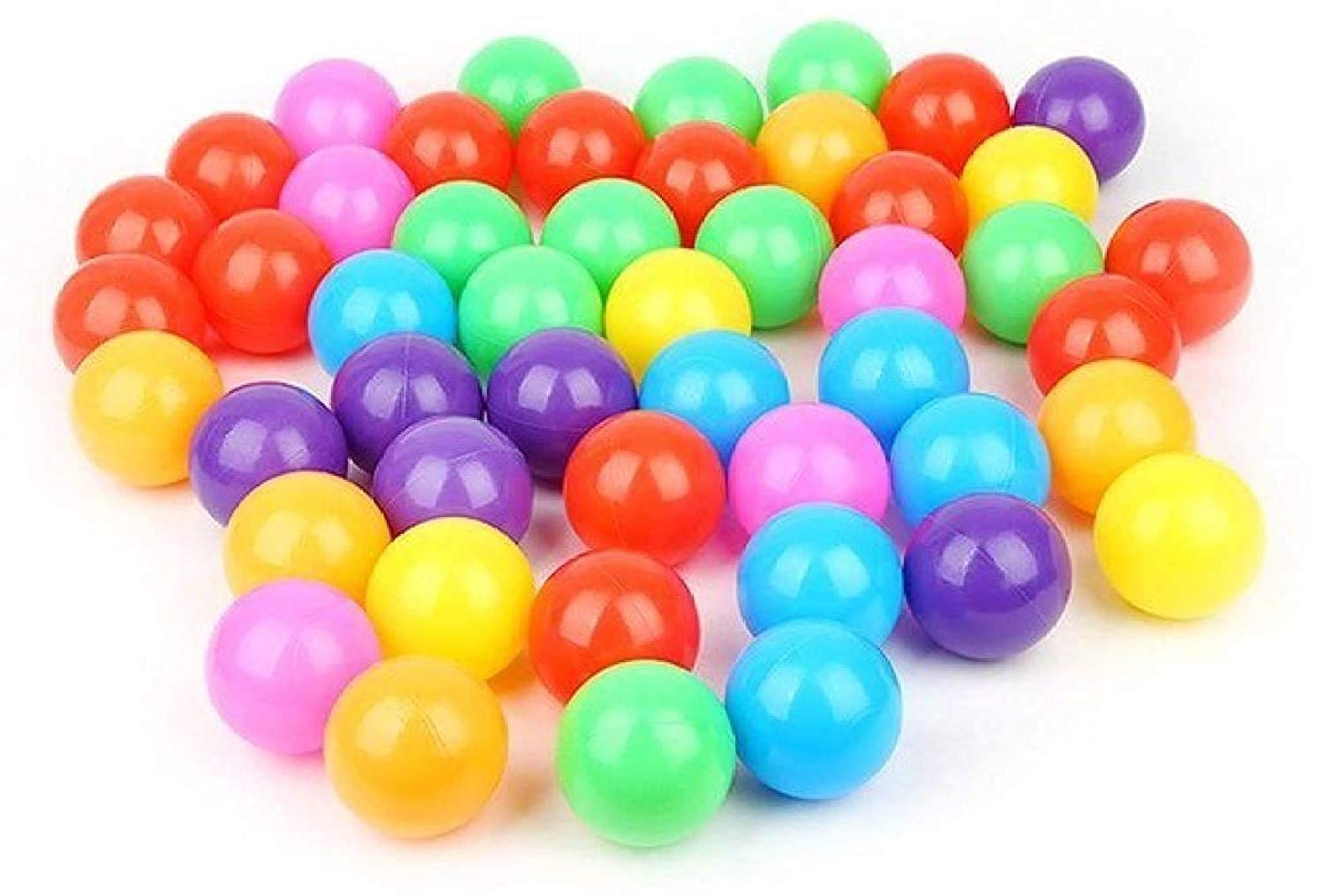 Webby Colourful Plastic Pool Fun Ball for Kids (Pack of 50) - Image 3 thumbnail