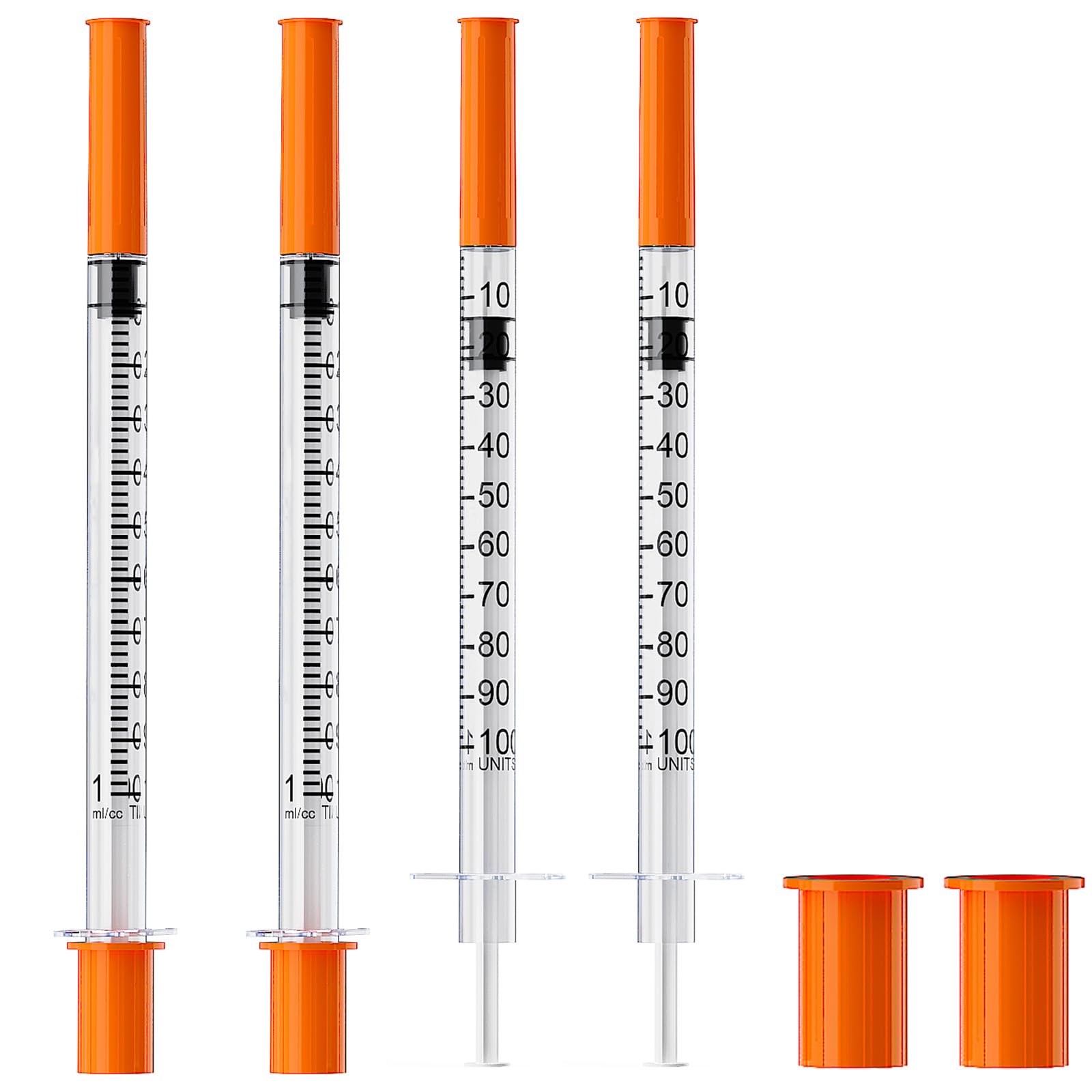 U-100 1mL/cc Lab Syringes with 30G 1/2" (12.7mm) Needle, Pac -9