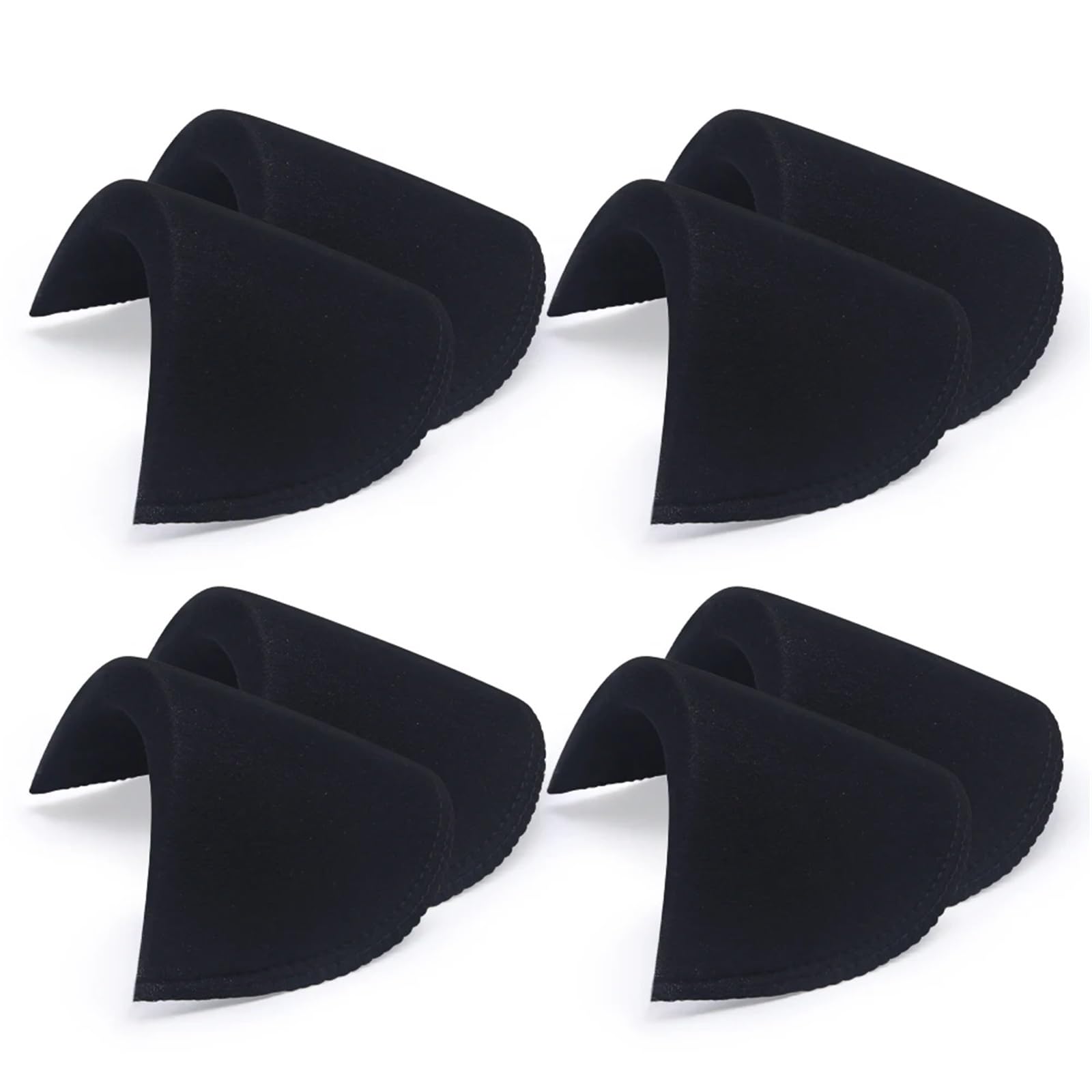 Shoulder Pads 40 Pairs Soft Padded Shoulder Padding Encryption Foam Pads for T-Shirt Clothes Sewing Accessories(Black 10mm Small)