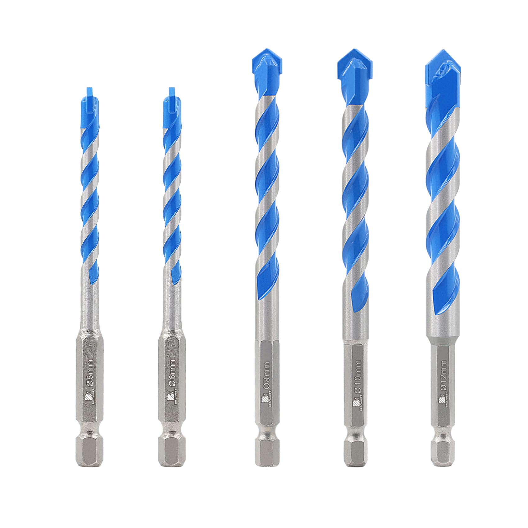 Masonry Drill Bit Set - 10 Sizes for Concrete & More -12 Masonry Drill Bit Set - 10 Sizes for Concrete & More -12