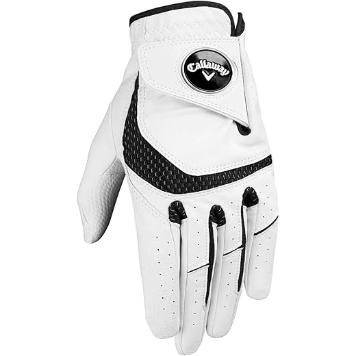 CALLAWAY Mens Gloves White Medium/Large