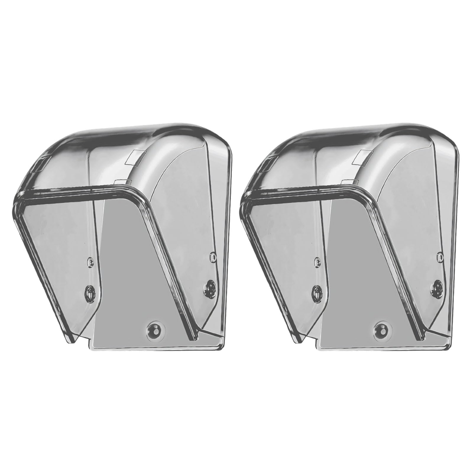 Kahdgss 1Pc / 2Pcs Clear Covers Guard Rings Doorbell Rain Cover For Video Doorbell Outdoor Keypad Cover Protector Outdoor Alarm Enclosure
