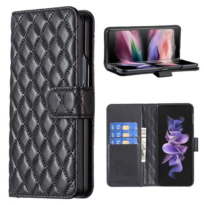 Étui cuir Samsung Galaxy Z Fold 5 noir idéal pour vos réunions et déplacements professionnels