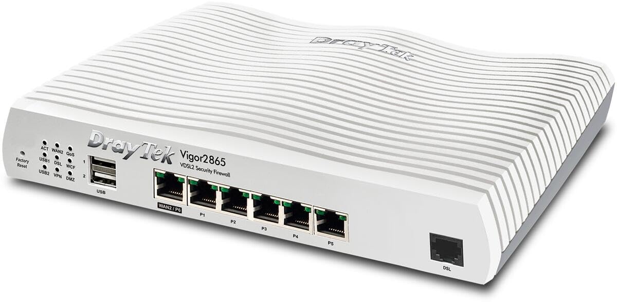 DrayTek Vigor 2865 Supervectoring Modem Security Firewall VPN Router Annex-B