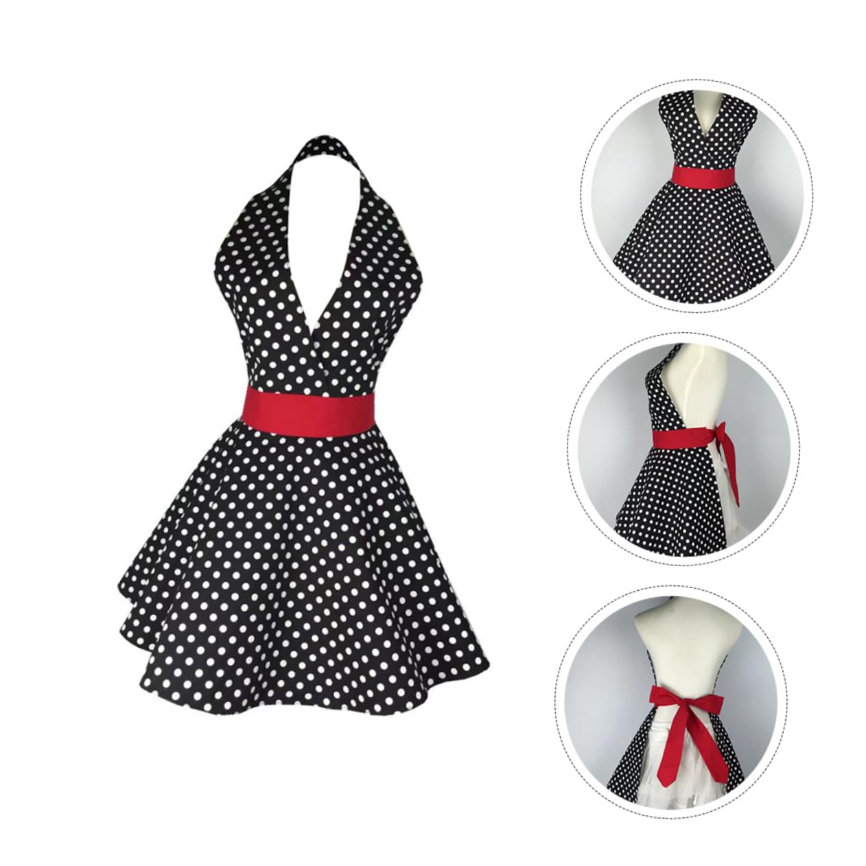 TOPBATHY 2piezas Delantal Retro De Vintage Delantal De Cocina De Algodón Sin Mangas Para Mujeres Para Cocinas Barbacoa y Profesional