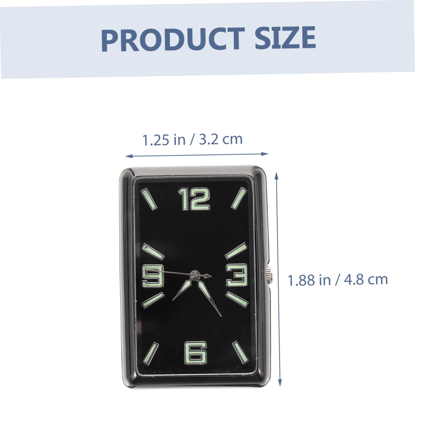 Reloj Negro Adhesivo Analógico Coche para Salpicadero
