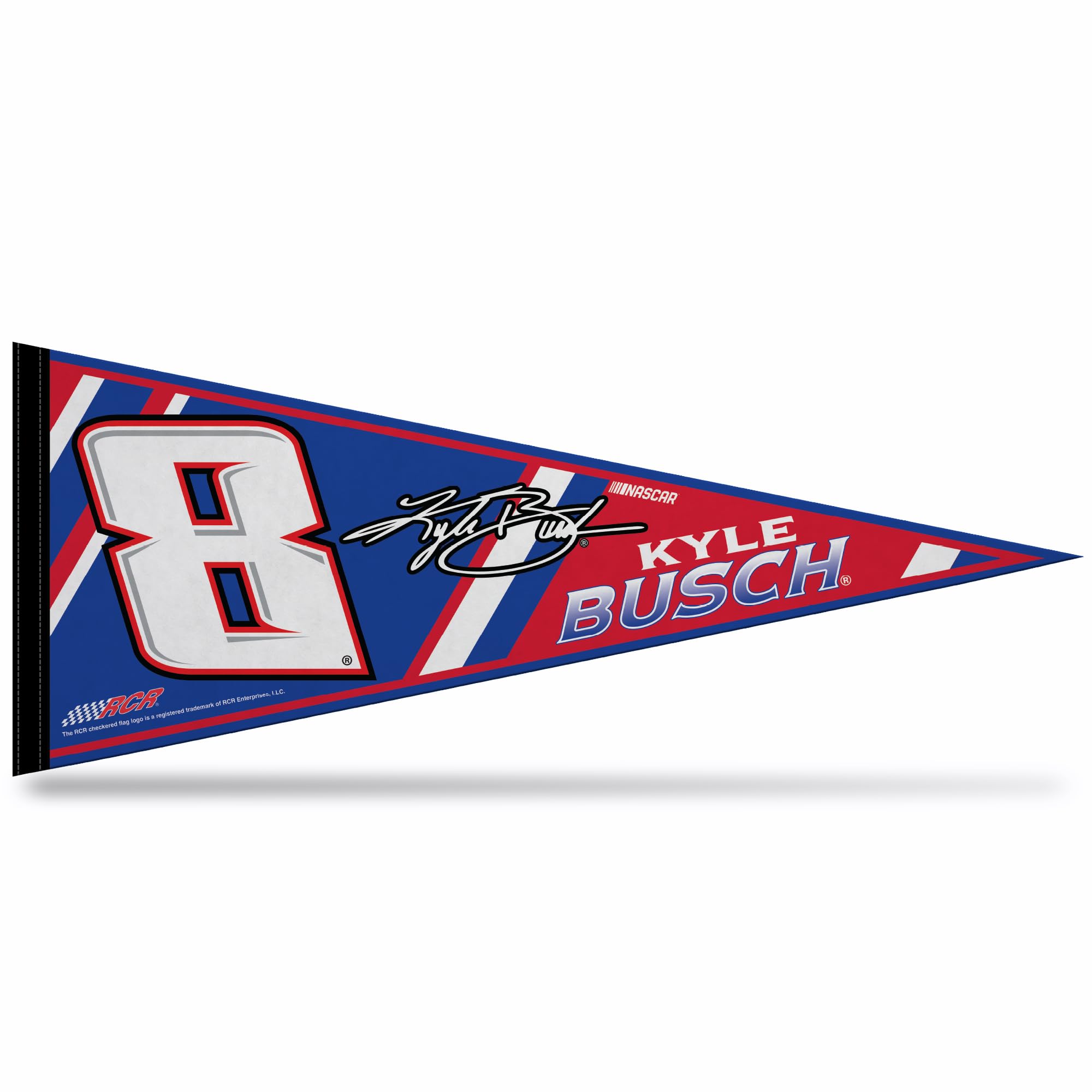 Banderín de fieltro Kyle Busch Rico Industries decoración NASCAR de 30,5 x 76,2 cm