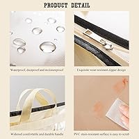 Vista 6 de fazhongfa 6 bolsas para el polvo para bolsos, organizador de almacenamiento de bolsos transparentes, no tejidas, bolsa colgante con cremallera y asa