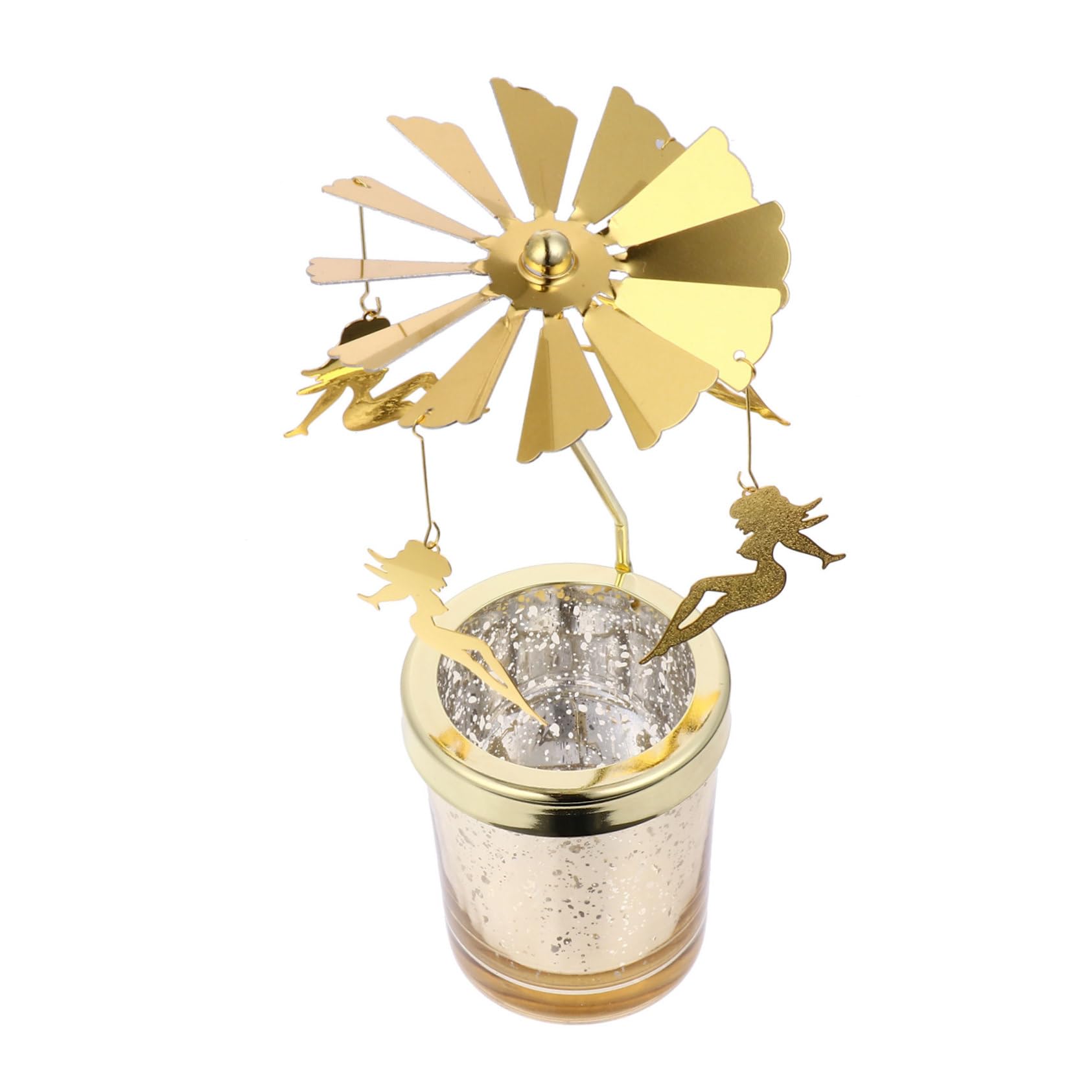 Cabilock 1 PC Swivel Glass Candle Holder Glass Candlestick Rotating Candlesticks Candle Holders Rotating Glass Candle Holder Creative Candle Holder Candlestick Holder