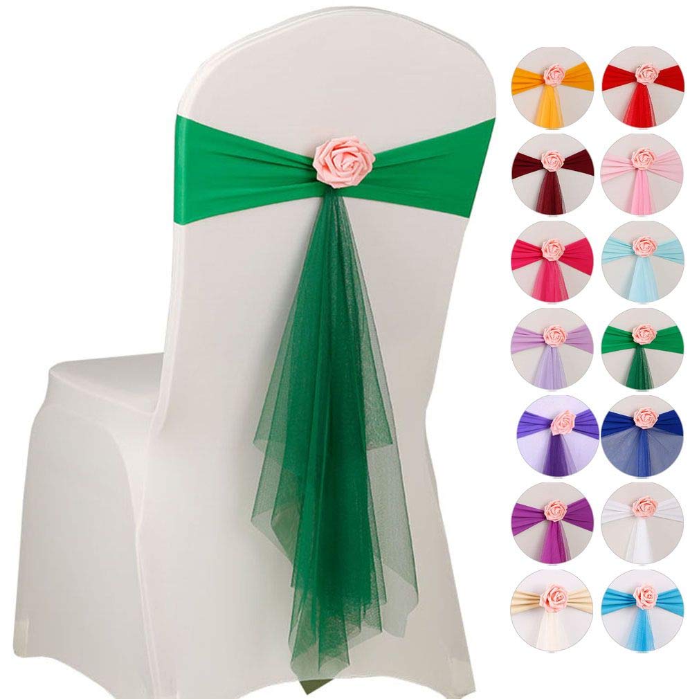 Ruban blanc extensible pour chaise de mariage : sublimez votre décoration de fête