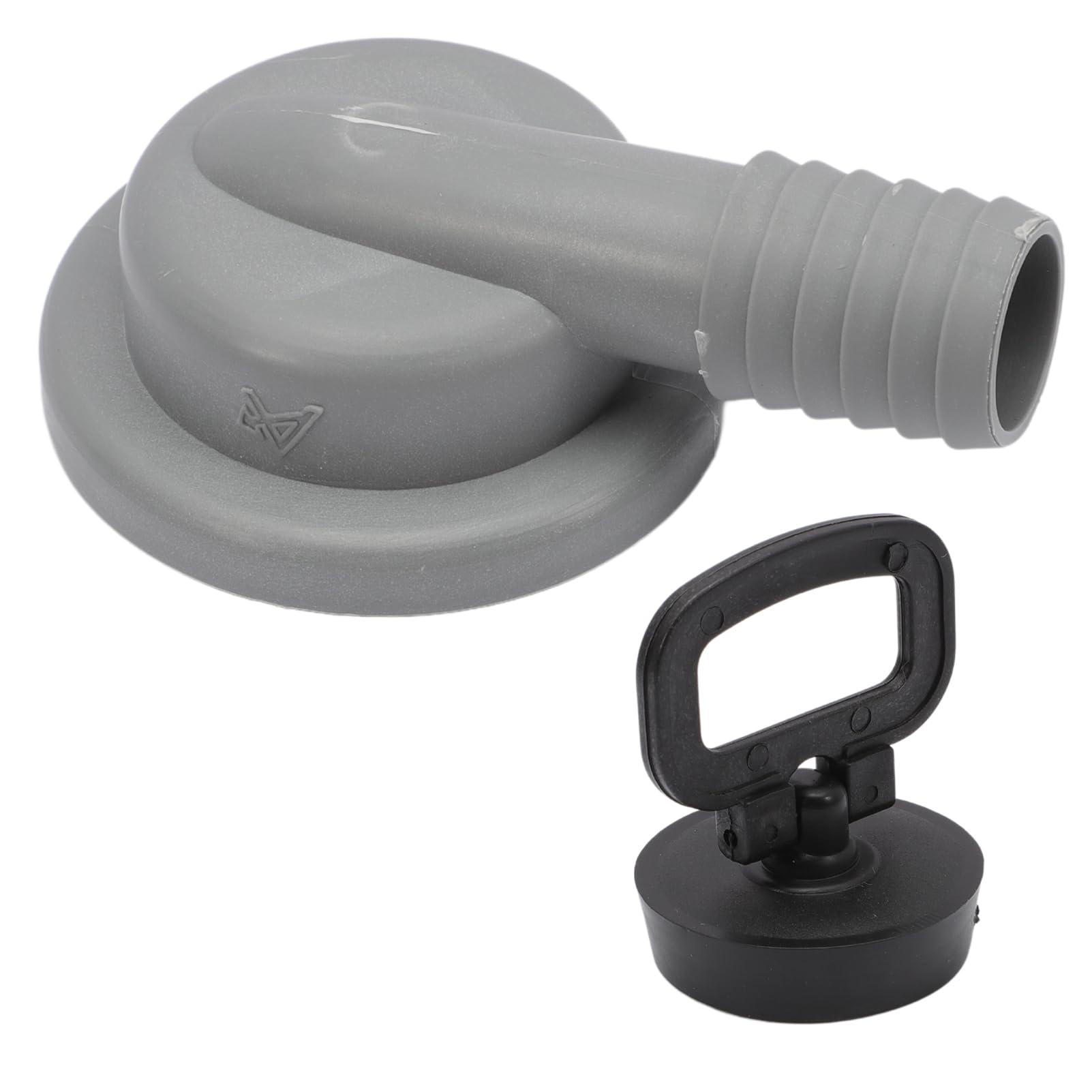 Desagüe lavabo para caravana inoxidable tubo de ducha sifon para autocaravana de 55 mm de diámetro con salida de manguera de 20 – 25 mm de 90°para barco
