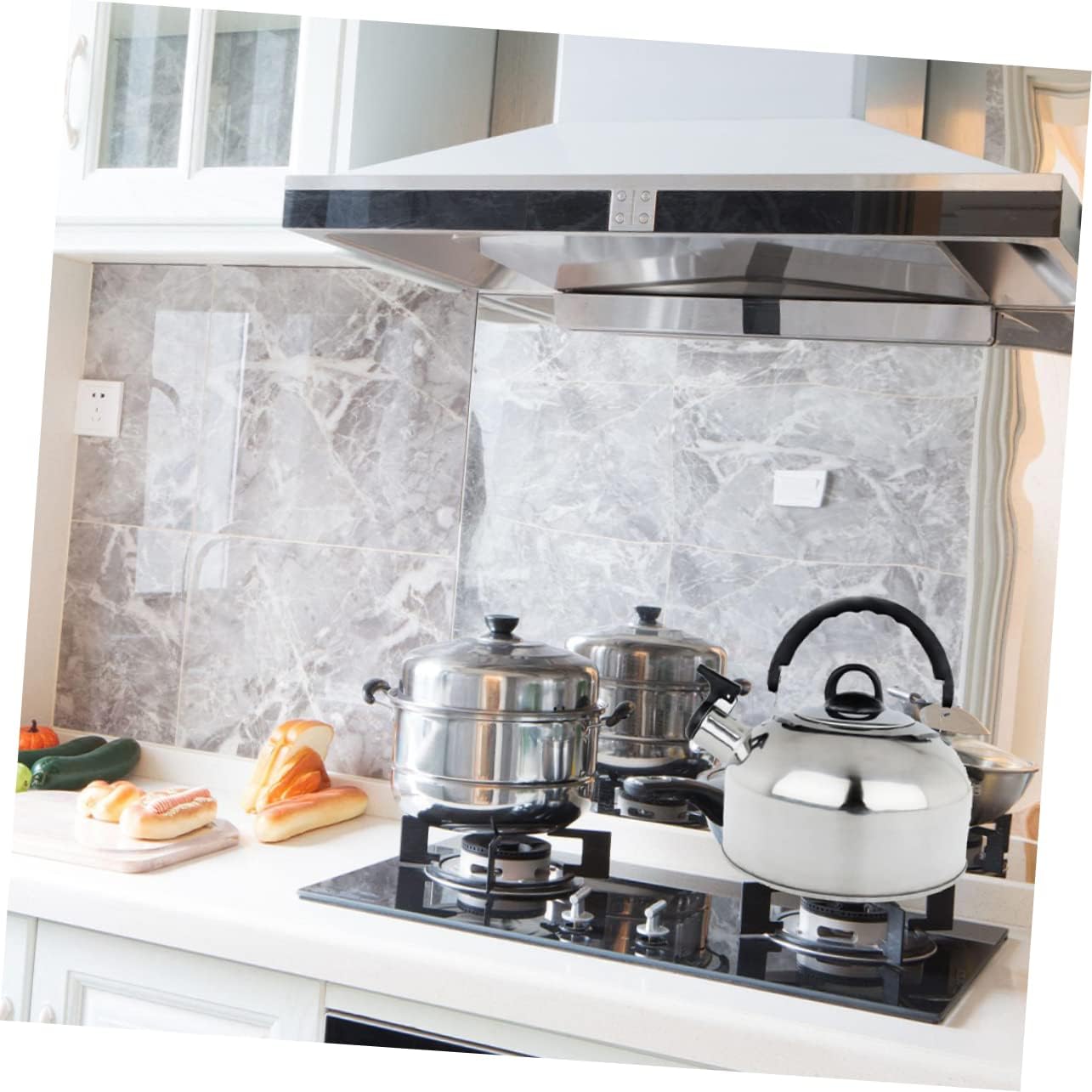Stainless Steel Tea Kettle Train Whistle 1.8L Heat Tea Fast for Home Kitchen Gas Oven