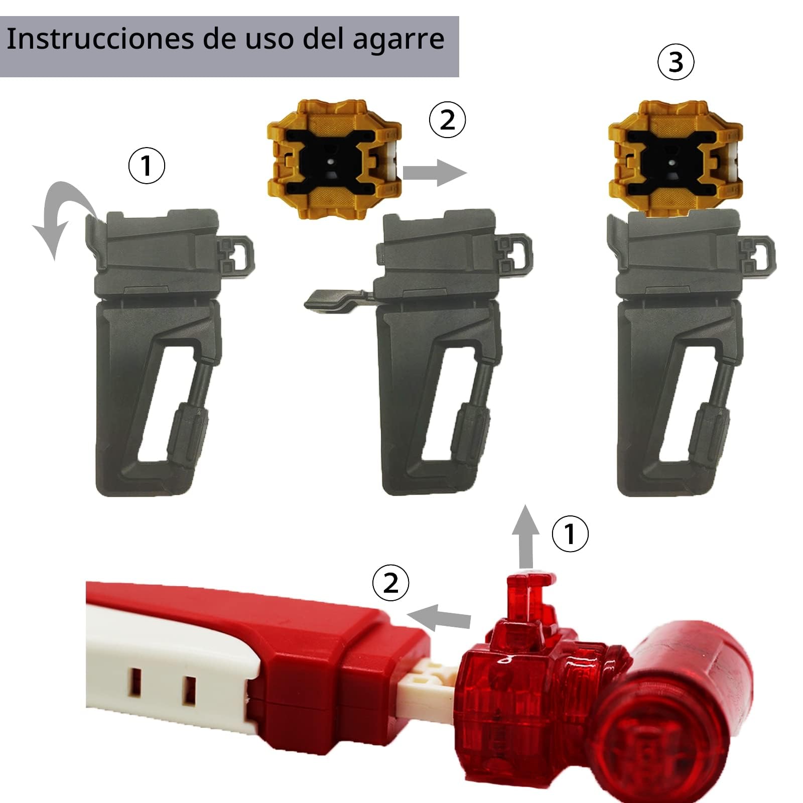 12in1 Peonzas,Transmisor bidireccional para 2 Juegos de Peonza,Caja de Almacenamiento portátil
