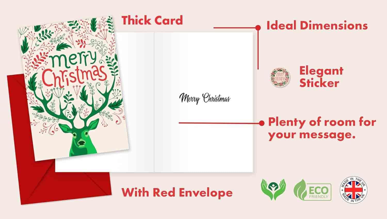 Charity Christmas Cards 2024, Xmas Cards Pack of 12/24/48 Vintage Cards - Image 2