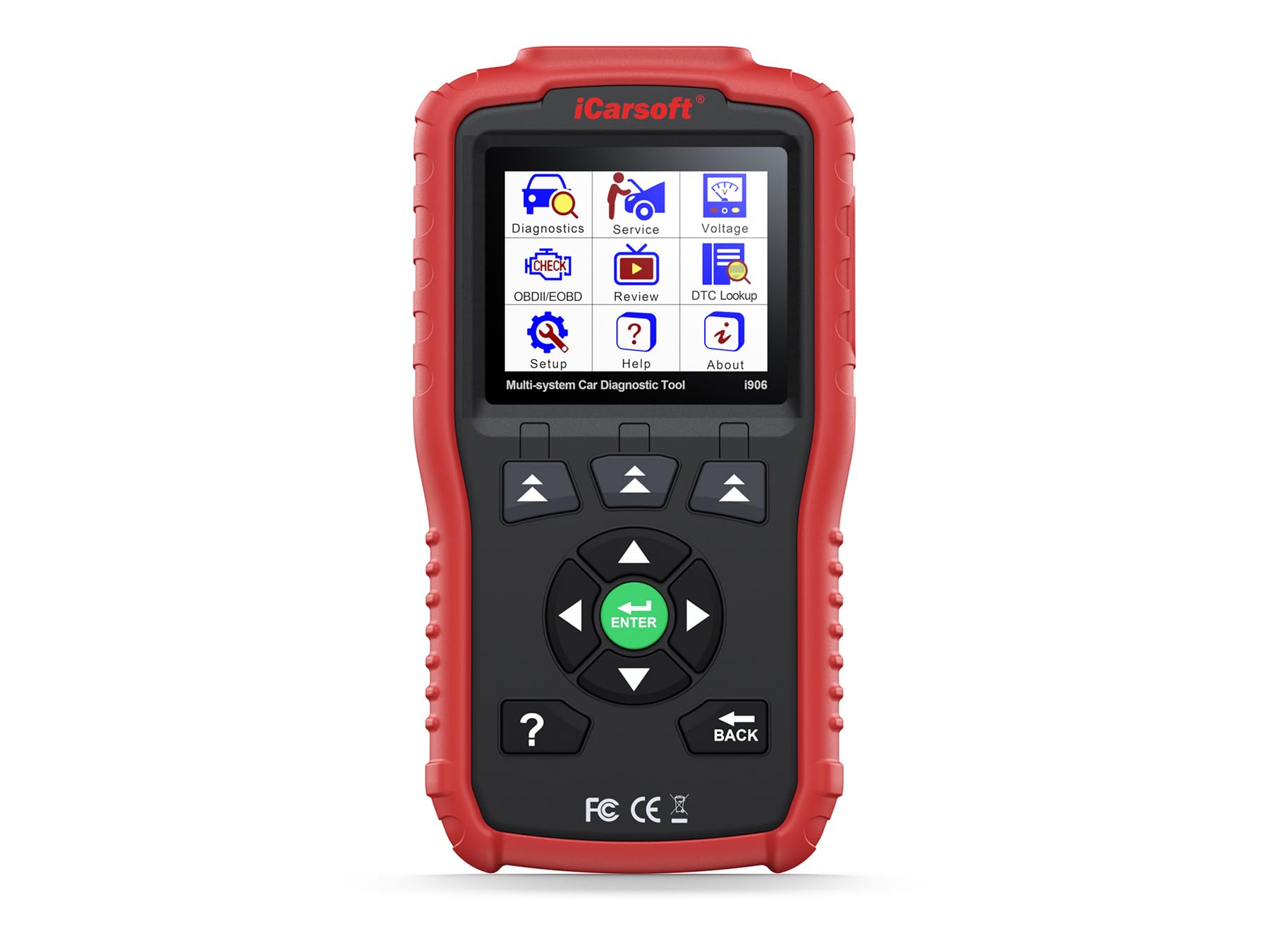 iCarsoft i906 Diagnostic Tool, Black/Orange