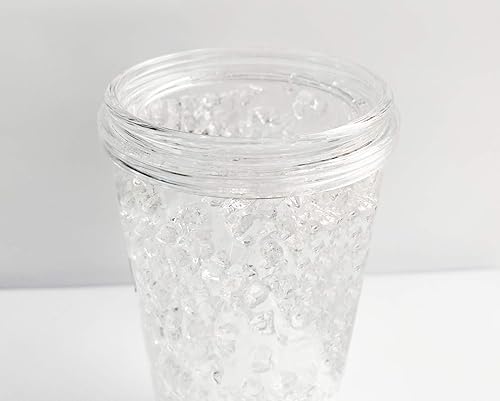 Miniatura 4 de Sports NCAA Georgia Tech Yellow Jackets - Vaso de cristal para congelador de 16 onzas con tapa y popote