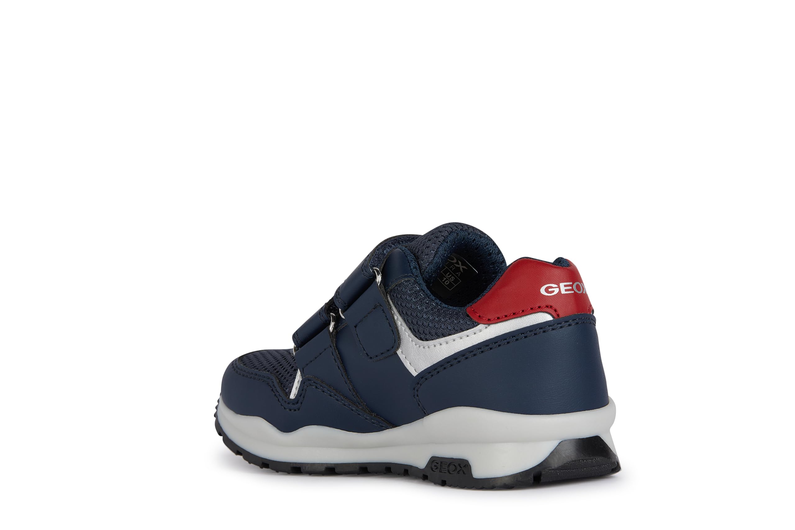Geox Boy's J Pavel B Sneaker, Navy red, 13 UK Child