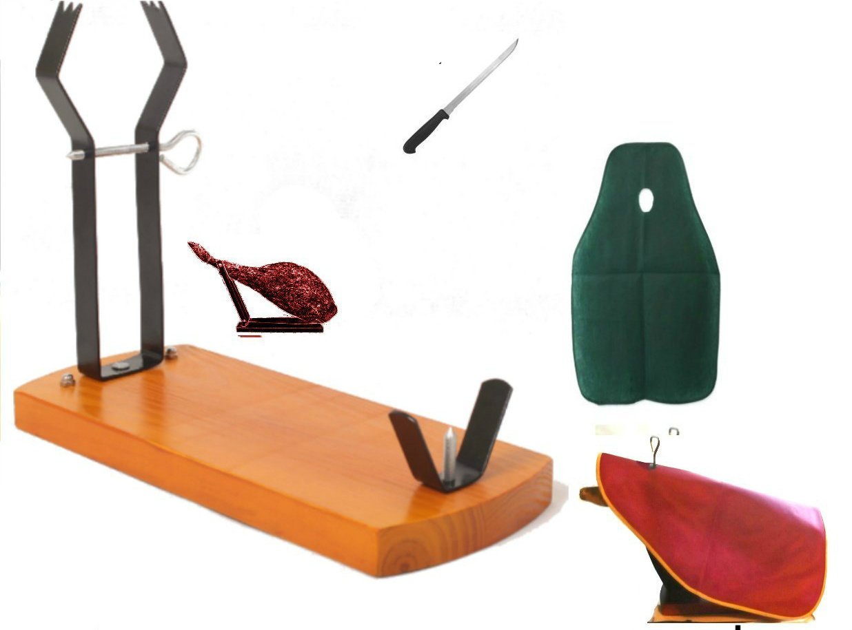 QUALITY Professional serrano iberian ham stand Gondola rack holder + free Knife in box gift idea