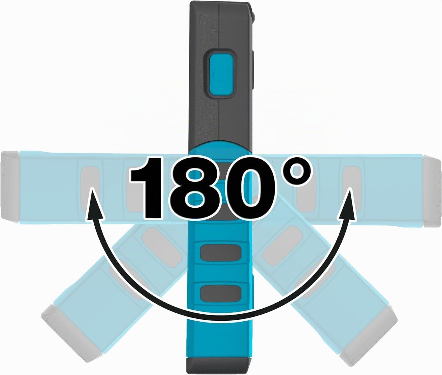 HAZET LED Pocket-Light 1979N-82 | Lampada da officina compatta e orientabile a 180° con potenza luminosa, dimmerabile all'infinito, magneti integrati per il fissaggio".