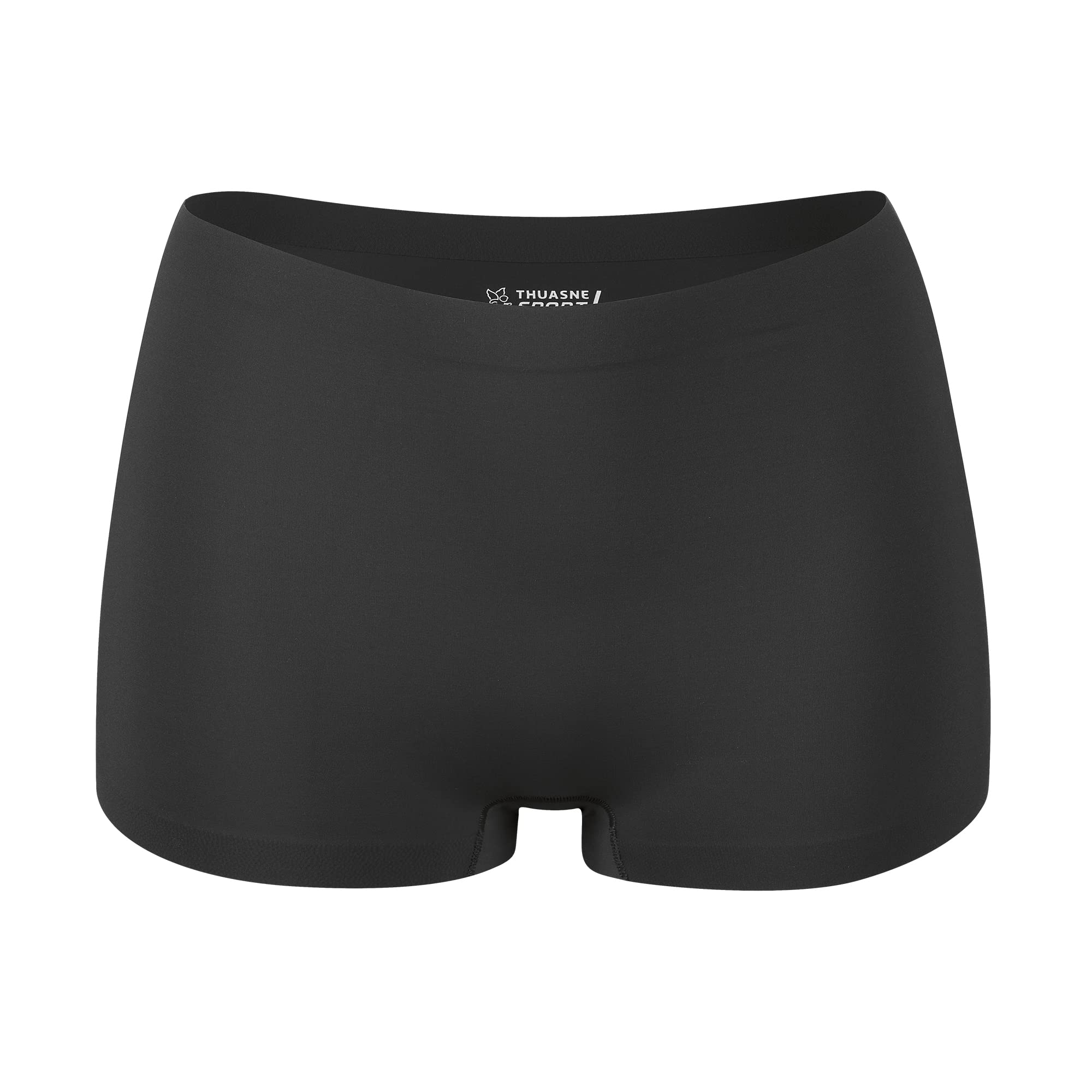 Thuasne - Shorty de Sport Thermoseam - Coutures Plates - Réduction des Frottements - Tissu Aéré - Maintien du Haut des Cuisses - Noir, XS