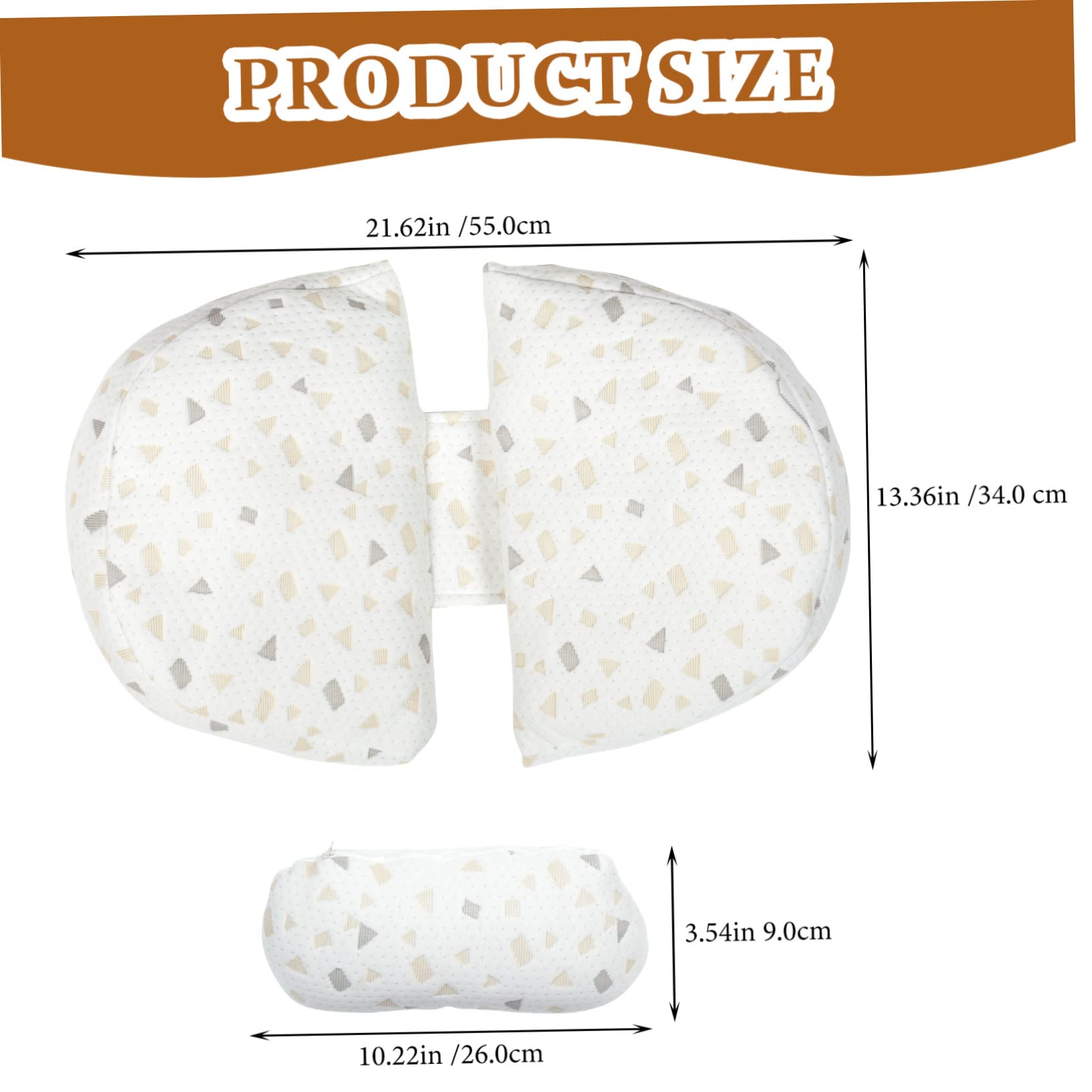 Garneck U-Shaped Maternity Pillow for Pregnant Women Small Pregnancy Pillow with Lumbar Support for