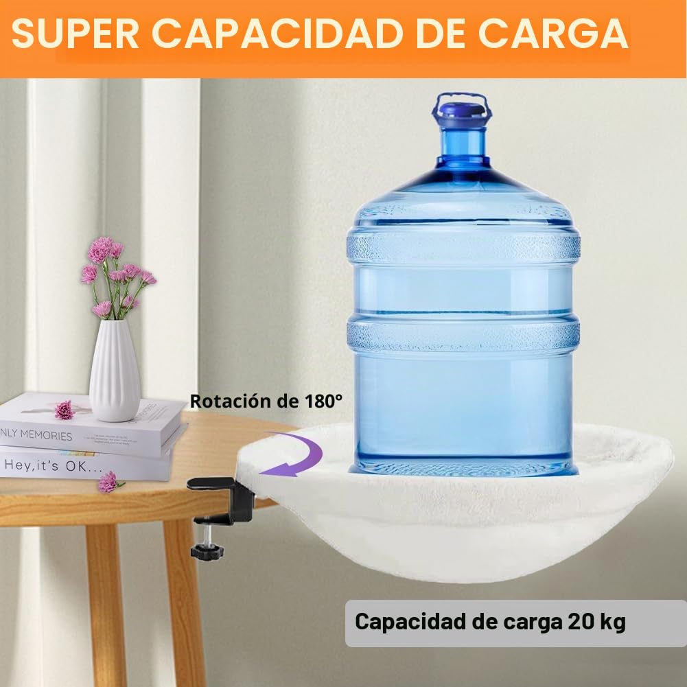 Cama para gatos para oficina, Hamaca suave, cama para gatos, lavable, hamaca para oficina en casa, 40 x 40 cm, carga máxima: 20 kg