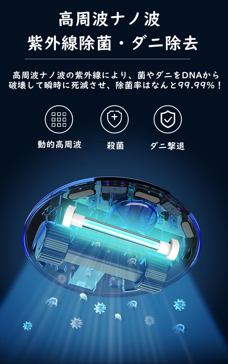 Amazon | 布団用 ロボット型除菌器 布団除菌器 3つのモード 布団 ダニ